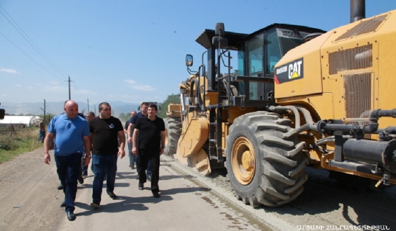 Արայիկ Հարությունյանը ծանոթացել է Ստեփանակերտ-Ասկերան մայրուղու վերանորոգման աշխատանքներին