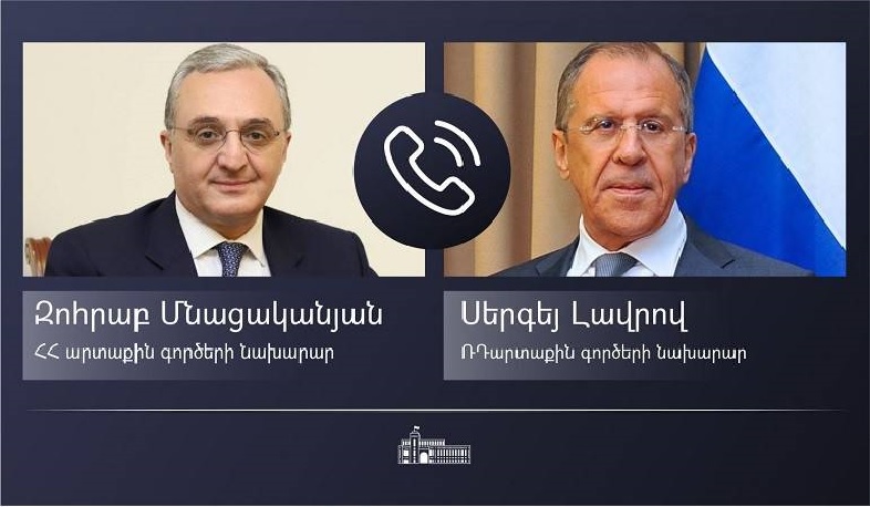 Phone conversation of Zohrab Mnatsakanyan with Sergey Lavrov