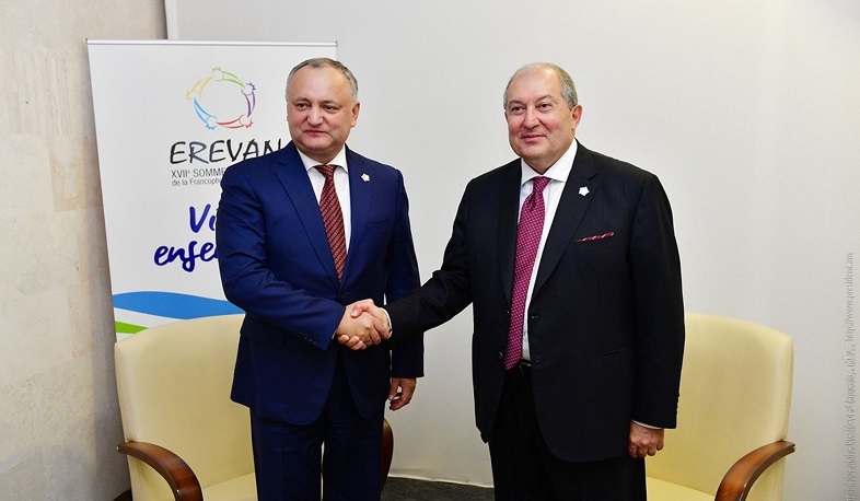 Արմեն Սարգսյանը շնորհավորել է Իգոր Դոդոնին՝ Մոլդովայի Անկախության օրվա առթիվ