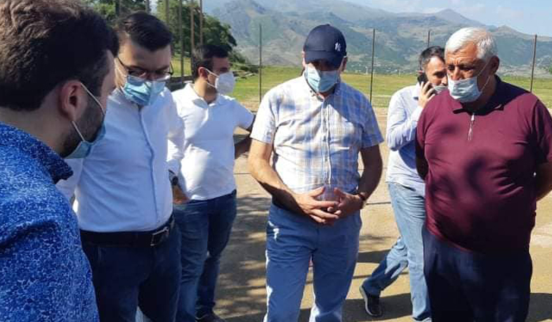 Օձուն համայնքի մարզադաշտի տարածքում շինարարական աշխատանքներն սկսված են