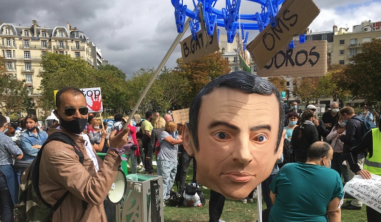 Ֆրանսիացիները բողոքում են դիմակ դնելու պարտադիր պահանջի դեմ