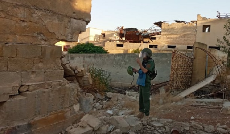 Սիրիայում հայ սակրավորներն օգոստոսին ականազերծել են 33 143 քմ ականապատ տարածք