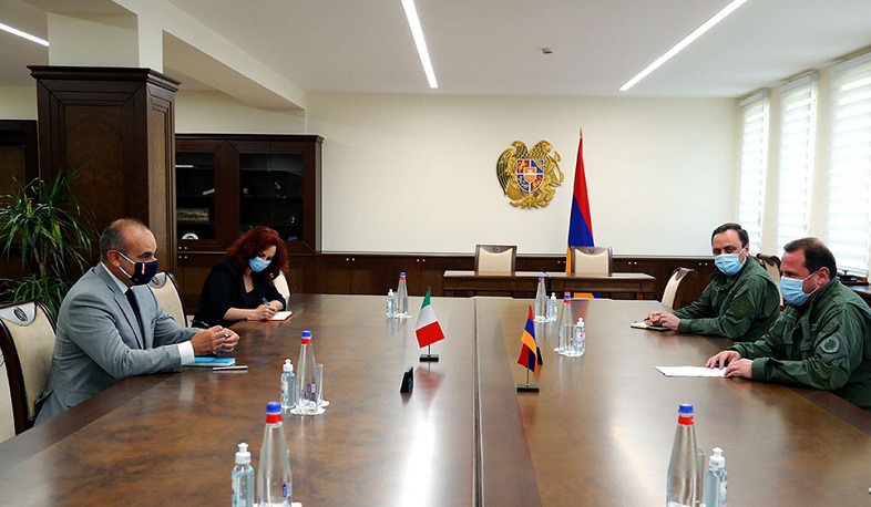 Դավիթ Տոնոյանն ընդունել է ՀՀ-ում Իտալիայի դեսպանին