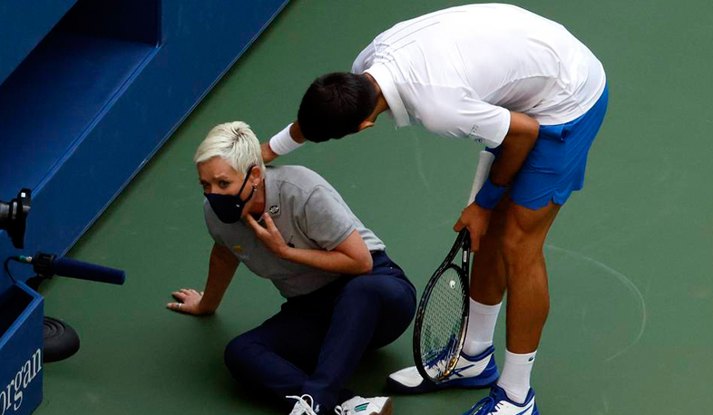 Ջոկովիչը որակազրկվել է գծային մրցավարին գնդակով հարվածելու համար