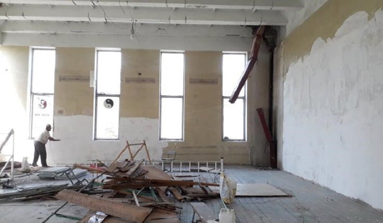 Վերանորոգվում է Շենգավիթի համալիր մարզաձևերի մանկապատանեկան մարզադպրոցի դահլիճը