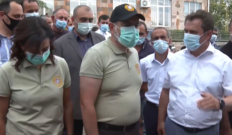 Construction works are underway in Nerkin Karmiraghbyur community. Pashinyan