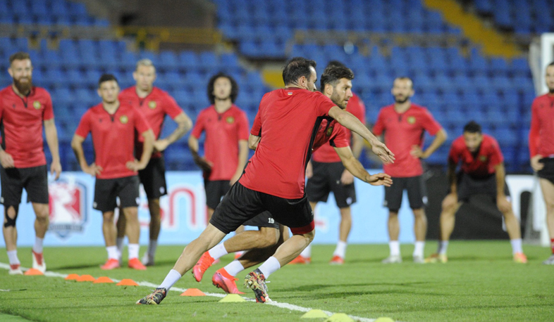 Էստոնիայի հետ խաղից առաջ Հայաստանի հավաքականն անցկացրել է վերջին մարզումը