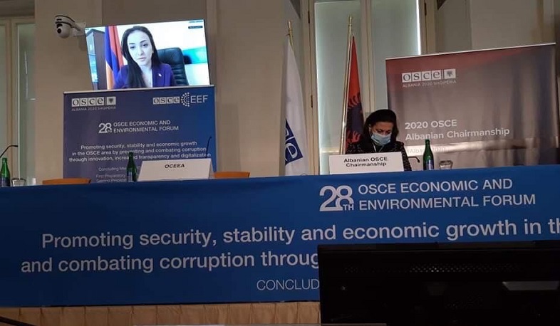 ՏԿԵ փոխնախարարը մասնակցել է ԵԱՀԿ տնտեսական և բնապահպանական 28-րդ ֆորումի եզրափակիչ հանդիպմանը