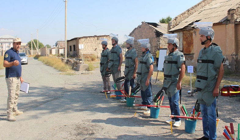 Սիրիա մեկնող 6-րդ հերթափոխի ականազերծողները մասնակցել են գործնական և տեսական դասընթացների