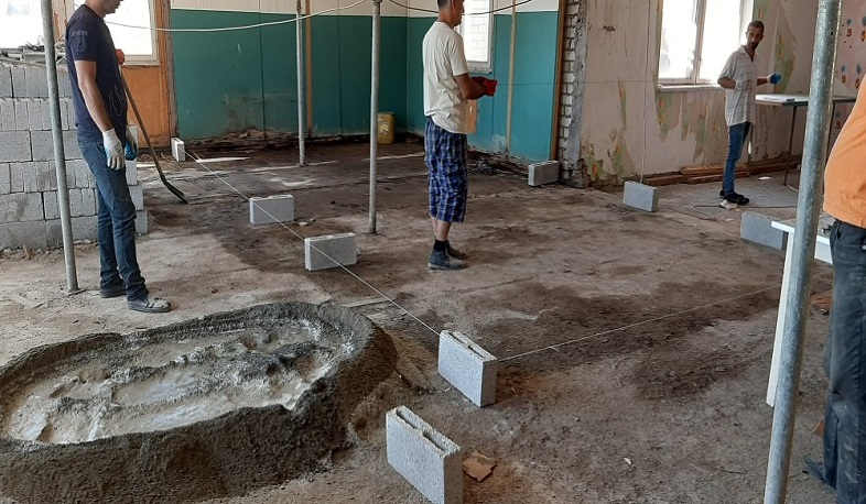 Վերակառուցվում է Մարմաշենի Քեթի բնակավայրի մանկապարտեզի շենքը