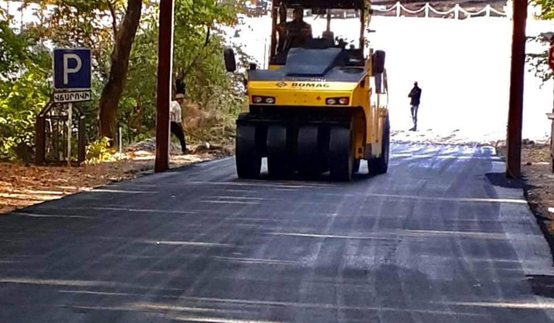 Պարզ լիճ տանող ճանապարհի ասֆալտապատումը մոտենում է ավարտին. Պապիկյան