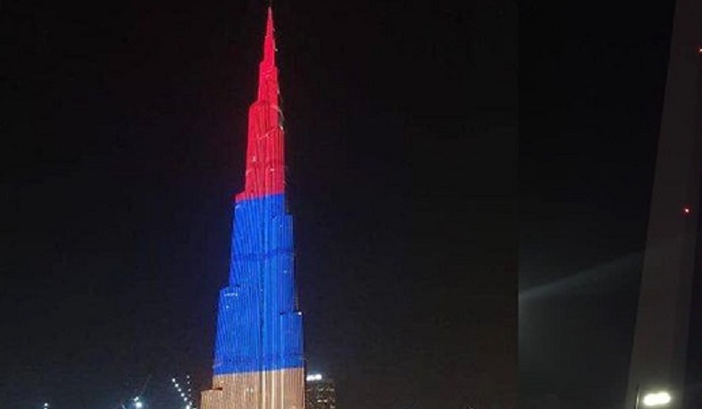 Հայտնի է՝ որ ժամին Դուբայի Բուրջ Խալիֆան կլուսավորվի Հայաստանի ազգային դրոշի գույներով