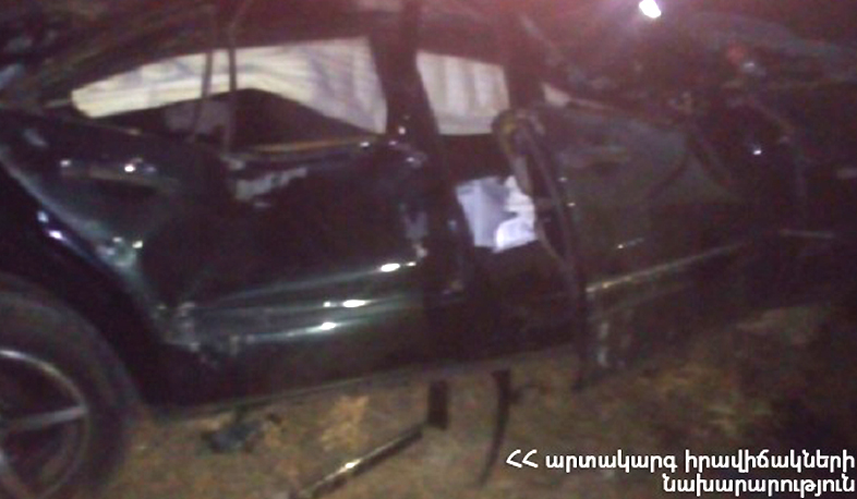 Եղվարդ-Նոր Գեղի ավտոճանապարհին մեքենան շրջվել է. վարորդի վիճակը գնահատվում է ծանր