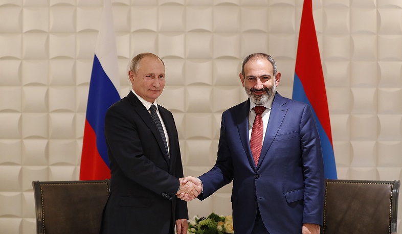RF President Vladimir Putin congratulates Armenian Prime Minister on Independence Day