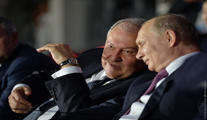 Vladimir Putin congratulated Armen Sarkissian: Relations between our countries are based on the traditions of friendship and mutual respect