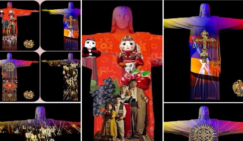 Ռիո դե Ժանեյրոյի հայտնի արձանի վրա լուսարձակվել են Հայաստանը ներկայացնող պատկերներ