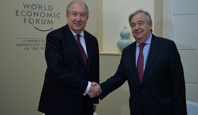 Your country's involvement in international agendas is very important. Guterres's address to Sarkissian