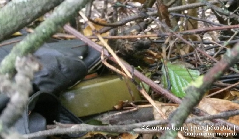 Այգեհովիտ գյուղի Վարդի թաղ  թաղամասում հայտնաբերվել է չպայթած ական