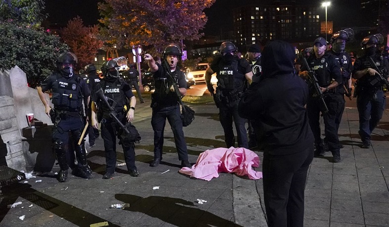 ԱՄՆ Լուիսվիլ քաղաքում կատաղի բախումներ են իրավապահների ու ցուցարարների միջև