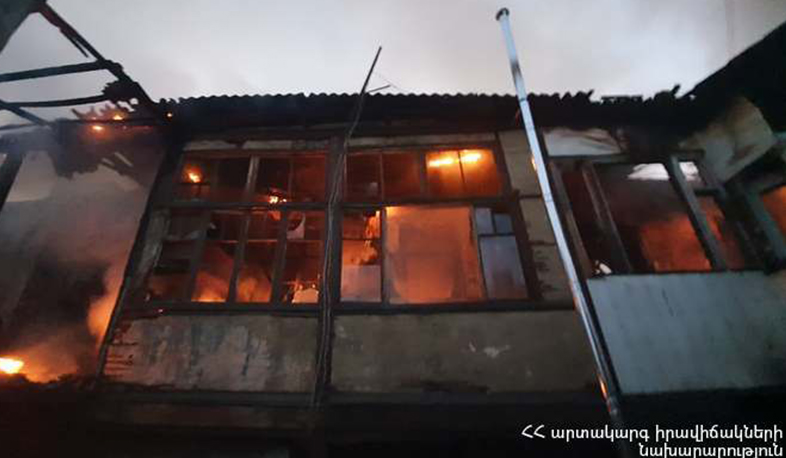 Պտղունք գյուղի երկհարկանի բնակելի շինությունում բռնկված հրդեհը մարվել է. այրվել է թվով 10 բնակարան