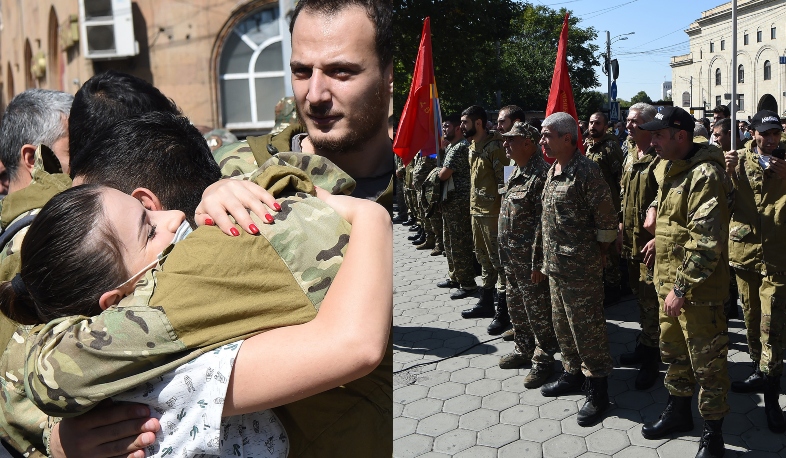 Группа армянских добровольцев отправилась в Арцах