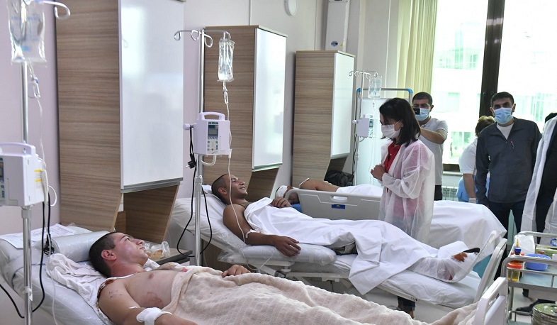 We visited the Republican Medical Center to see our wounded people․ Anna Hakobyan