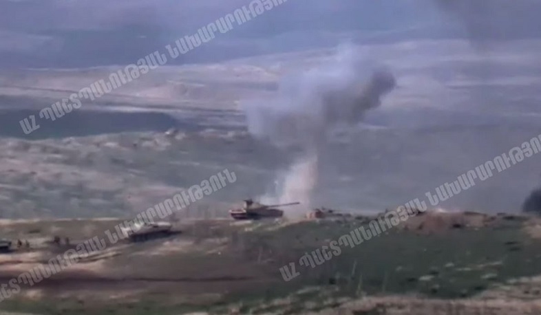 Fighting continues, the Azerbaijani side uses artillery, drones, armored forces