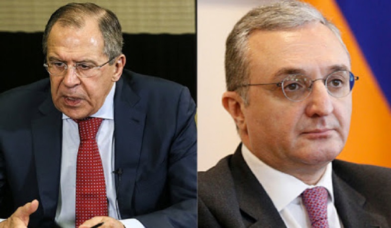 Zohrab Mnatsakanyan and Sergey Lavrov had a telephone conversation