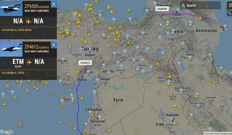 Ինչպես են ադրբեջանական Silk way airlines-ի ինքնաթիռները թռիչքներ իրականացրել դեպի Իսրայել