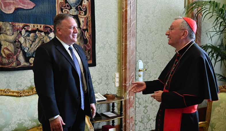 ԱՄՆ պետքարտուղարը Վատիկանի արտգործնախարարի հետ քննարկել է մի շարք հարցեր, այդ թվում՝ Կովկասյան տարածաշրջանը