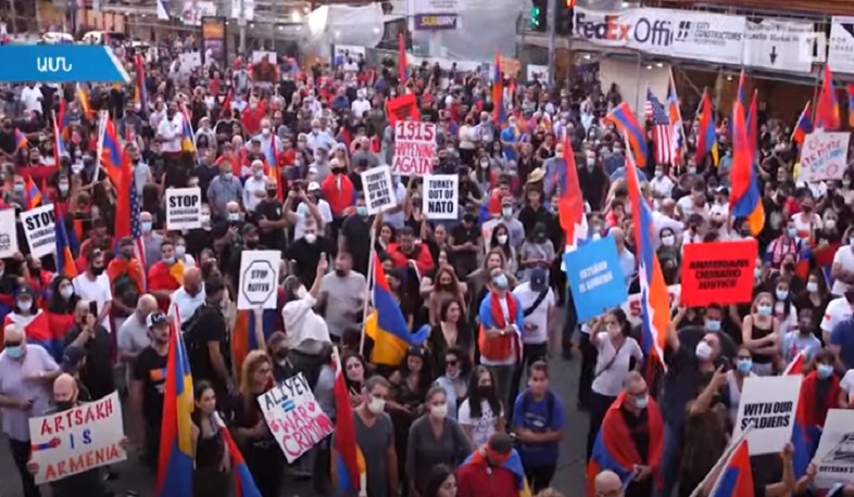 Ադրբեջանա-թուրքական ագրեսիայի դեմ հուժկու բողոքի ակցիաները հայաշատ Լոս Անջելեսում չեն դադարում