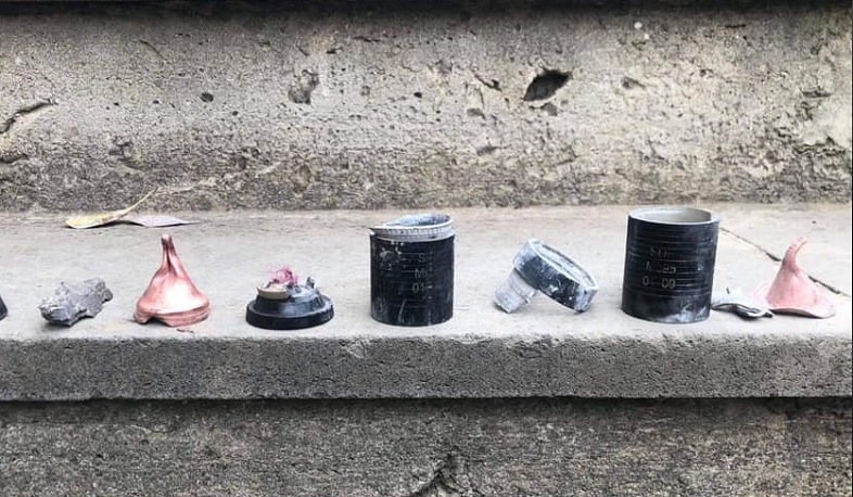 Azerbaijan uses cluster projectiles on civilians. Hovhannisyan