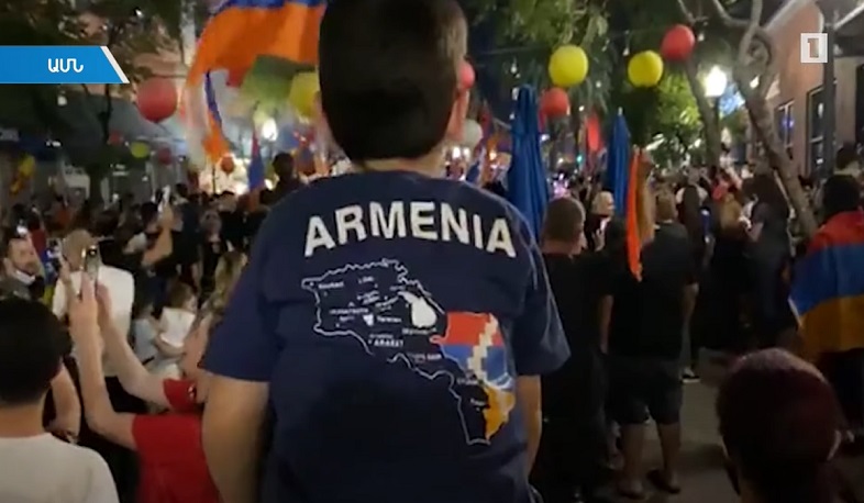 Բազմահազարանոց ցույցեր Լոս Անջելեսում՝ ընդդեմ ադրբեջանական ագրեսիայի