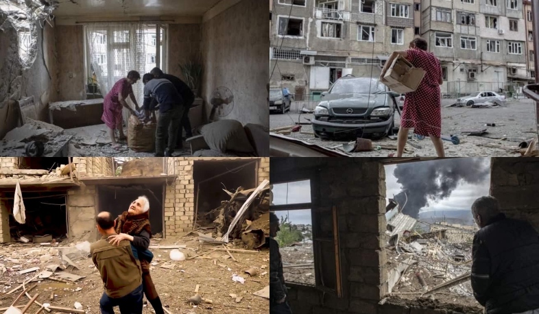 Заруи Батоян опубликовала фотографии разрушений Степанакерта