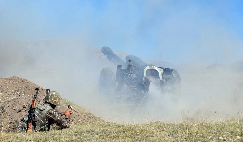 The enemy suffers terrible losses of manpower and military equipment. Poghosyan