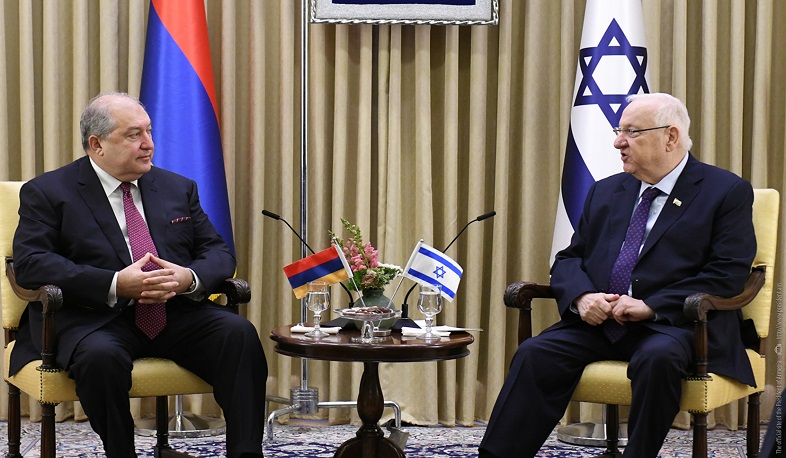 Armen Sarkissian urges Israeli President to use influence to immediately suspend arms supplies to Azerbaijan