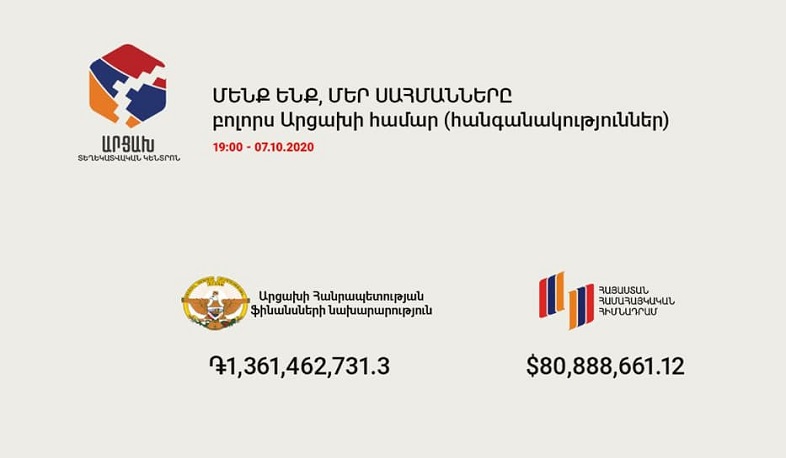 Financial donations for Artsakh at this time