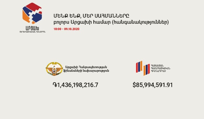 «Հայաստան» հիմնադրամի հաշվին այս ժամի դրությամբ փոխանցվել է մոտ 86 մլն դոլար