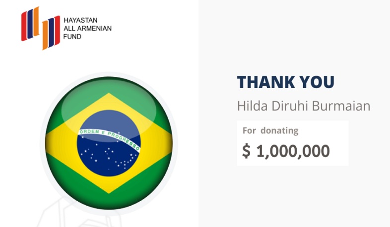 Սան Պաուլոյում ՀՀ պատվավոր հյուպատոսը 1 մլն դոլար է նվիրաբերել Համահայկական հիմնադրամին