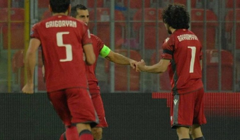 Առաջին խաղակեսից հետո Հայաստանի հավաքականը հաղթում է 1:0 հաշվով