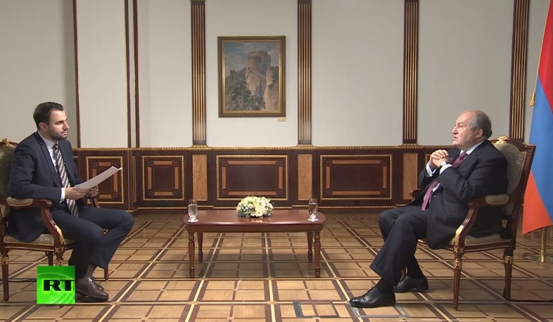 Պատերազմը սկսել է ադրբեջանական կողմը. նախագահը հարցազրույց է տվել RT-ին