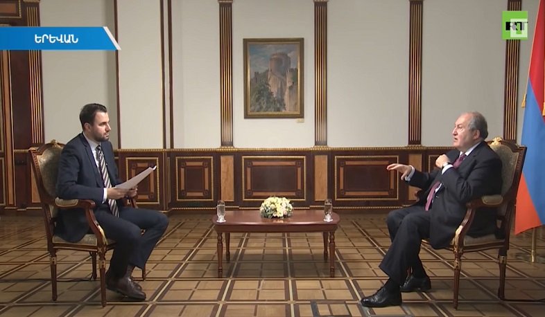 Պատերազմը սկսել է ադրբեջանական կողմը. Արմեն Սարգսյանի հարցազրույցը RT-ին
