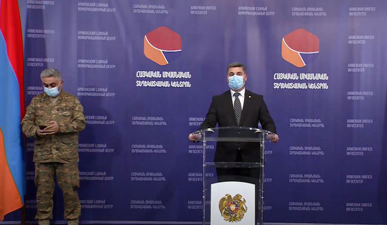 Press conference by Artsrun Hovhannisyan and Gnel Sanosyan