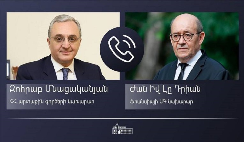 Azerbaijan continues large-scale military aggression against Artsakh. Mnatsakanyan to the French Foreign Minister