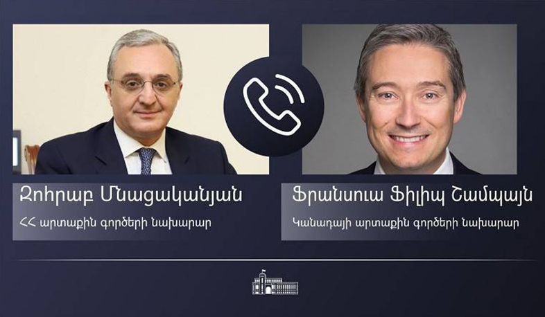 Թուրքիայի քաղաքականությանը հնարավոր է հակազդել միջազգային հանրության վճռական և գործուն ջանքերի միջոցով. Մնացականյանը՝ Կանադայի ԱԳ նախարարին