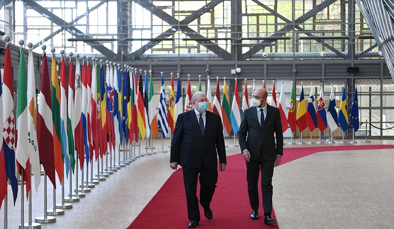 Նախագահը հանդիպել է Եվրախորհրդի նախագահ Շառլ Միշելի հետ