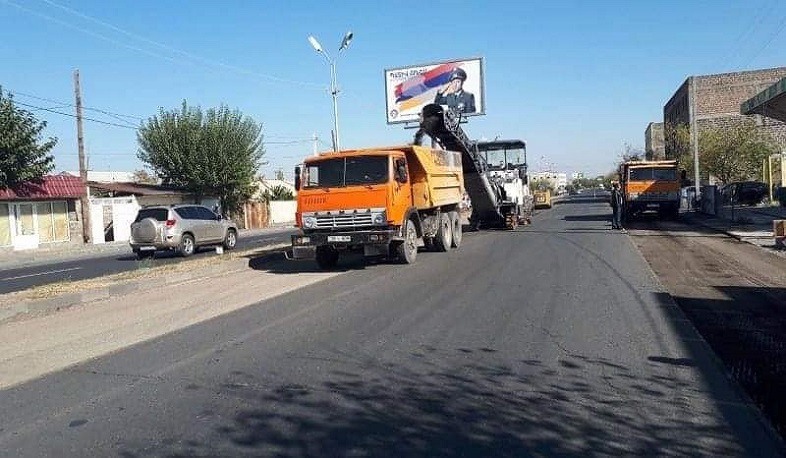 Փարաքար-Էջմիածին ճանապարհահատվածում կատարվում են միջին նորոգման աշխատանքներ