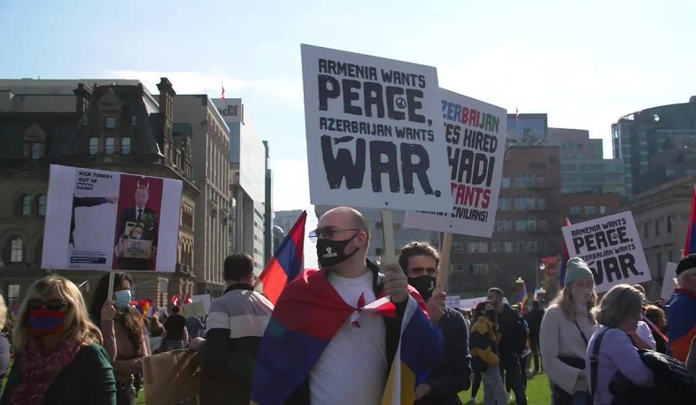 Протест армян Канады за мир и справедливость