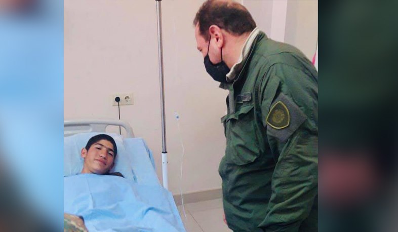 Давид Тоноян посетил пострадавших вчера военнослужащих