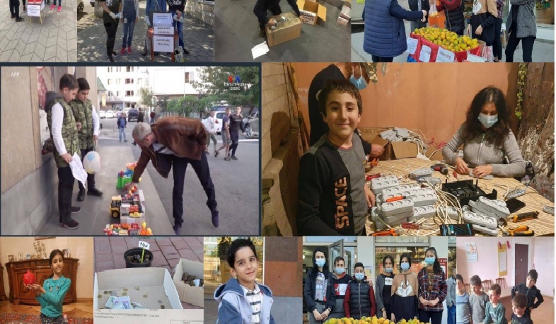 Հանուն հաղթանակի՝ երեխաները ևս միացել են համահայկական շարժմանը և օգնում են բանակին